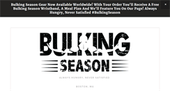 Desktop Screenshot of itsbulkingseason.com