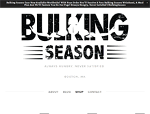 Tablet Screenshot of itsbulkingseason.com